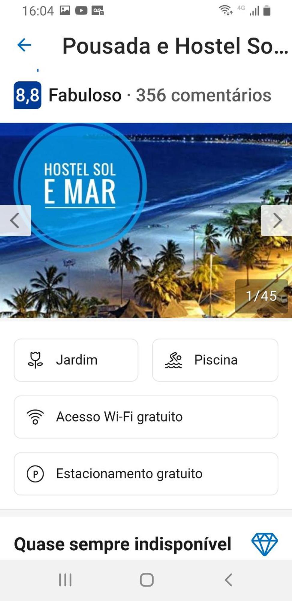 Hostel E Pousada Sol E Mar Joao Pessoa Ngoại thất bức ảnh